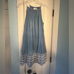 Vineyard Vines sleeveless denim shift dress